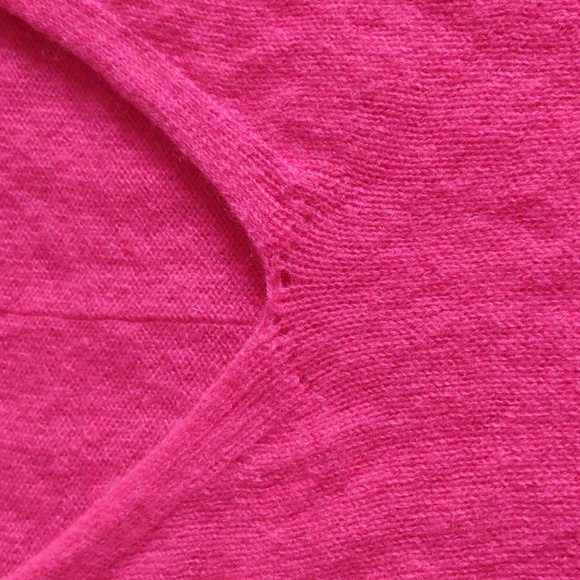 Brodie Cashmere Short Sleeve Sweater Small Pink - Picture 9 of 12